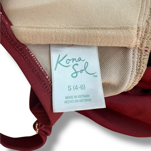 Kona Sol Full Coverage One Piece Swimsuit size Woman’s small 4-6 - Picture 7 of 7